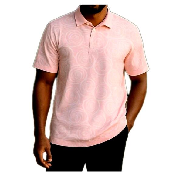 Yatta Golf Other - YATTA GOLF Polo Shirt Mens Size XL Pink Roses Rosa Bella Short Sleeve NEW NWT